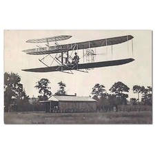 Listing image for Wright Flyer First Aircraft 1900 Photo Printed on Aluminium Metal Sign