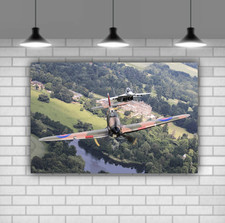 Listing image for Spitfire war plane aviation Canvas Wall Art Printed Picture Framed Ready To Hang