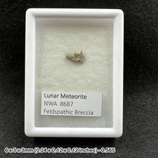 Listing image for Lunar Meteorite NWA 8687 Genuine Moon Rock Morocco Authentic Specimen with