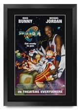 Listing image for Space Jam Movie Film Poster Cast Signed Printed Autograph A3 Framed Memorabilia